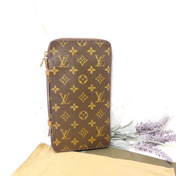 Authentic Louis Vuitton de voyage travel organizer long wallet - Picture 5 of 16